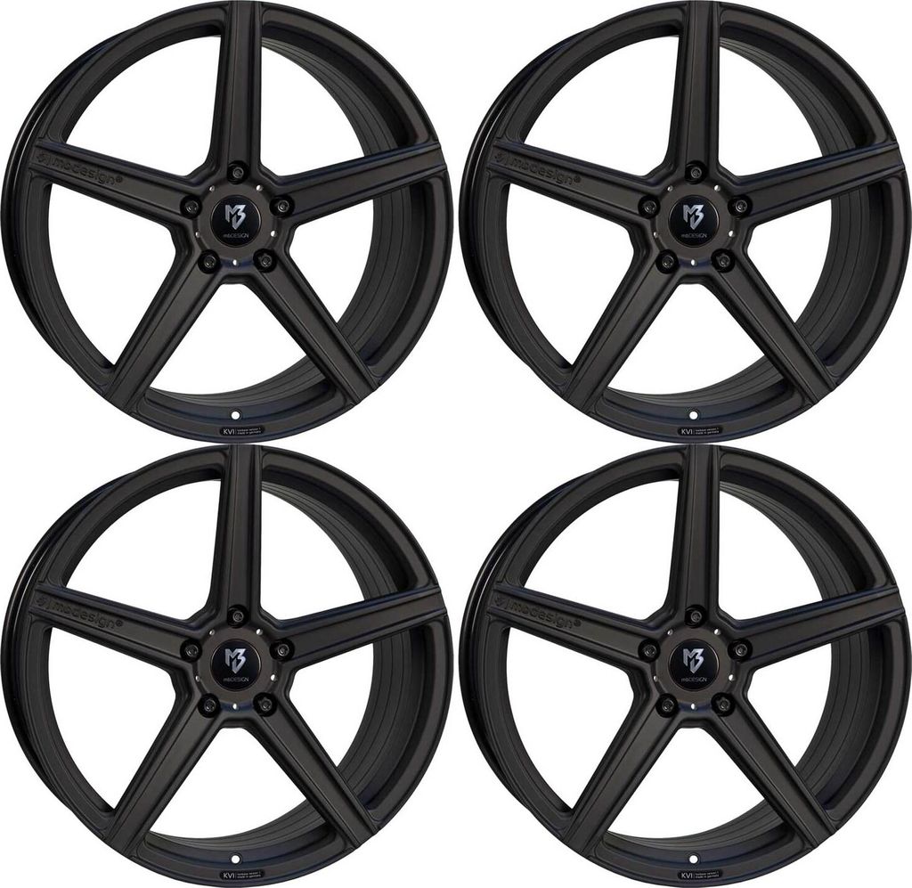 MB Design Felgen KV1S 8.0Jx21 ET 40 5x112 Diamant Schwarz 4-KV1S8021405RZ-BP1 kompatibel mit Skoda Karoq