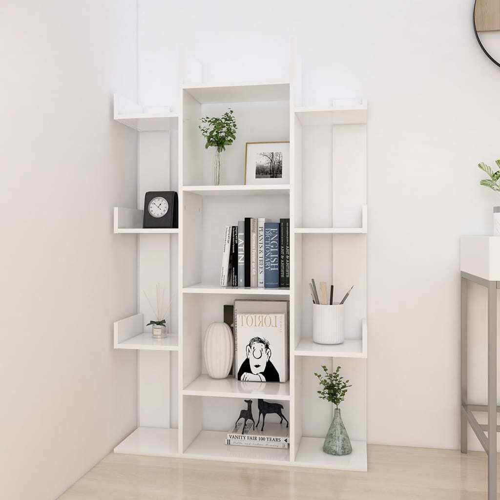 "SALE 2026"Bücherregale - Weiß Bücherregal Weiß 86x25,5x140cm Holzwerkstoff Stabli Möbel6291184