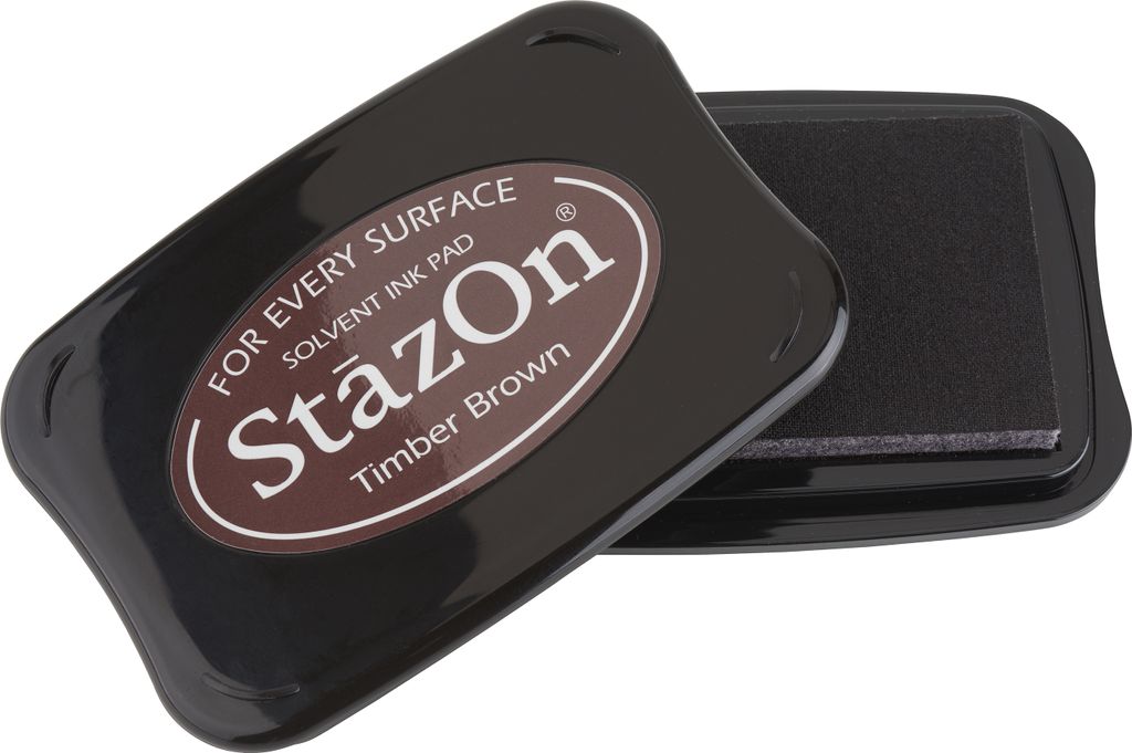 Tsukineko StazOn Stempelkissen 7.5x5.0 cm Dunkelbraun