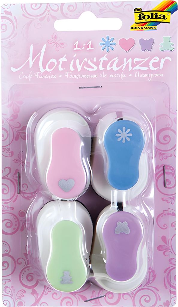 folia Motivstanzer "MINI" Ganzjahresmotive Set 1 (4 Stück)