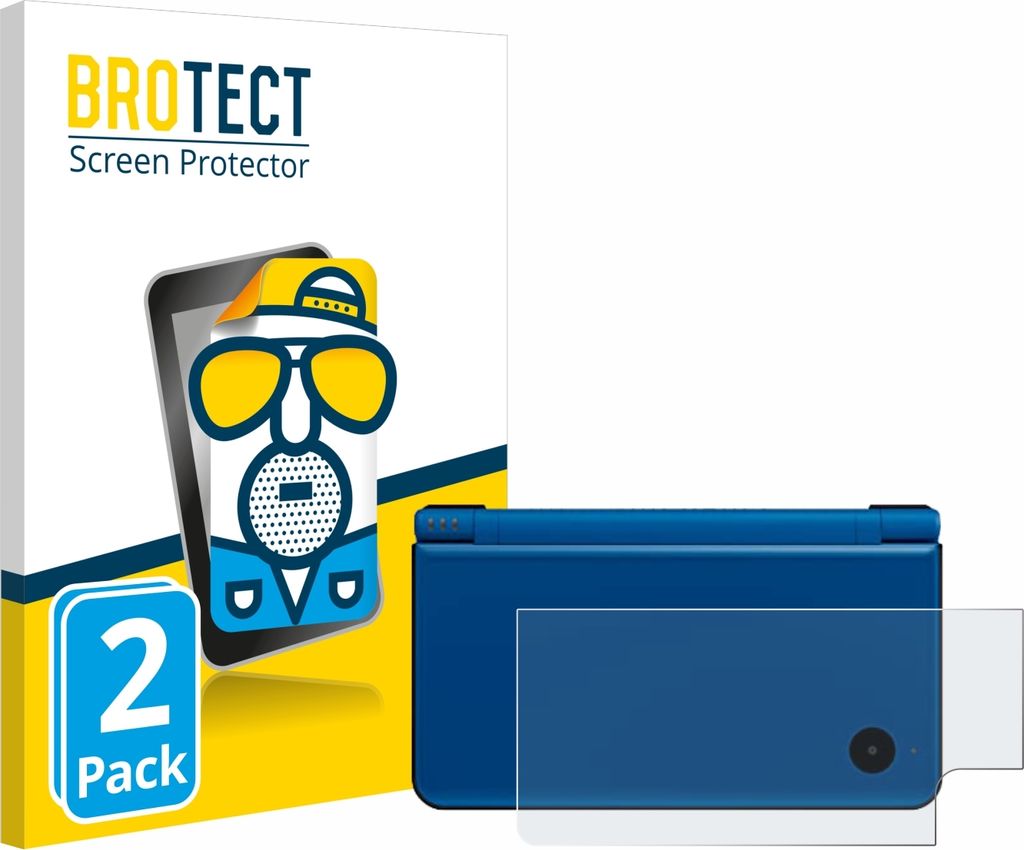 2x BROTECT Schutzfolie für Nintendo DSi XL (Gehäuse) Displayschutz Displayschutzfolie Folie Matt Entspiegelungsfolie