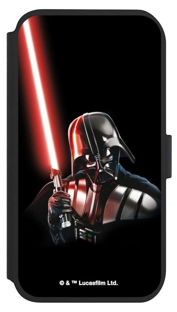 NIVOCASE Klapphülle für Apple iPhone 11 Handyhülle aus Kunst Leder NIVOflip schwarz Darth Vader Fanartikel Star Wars