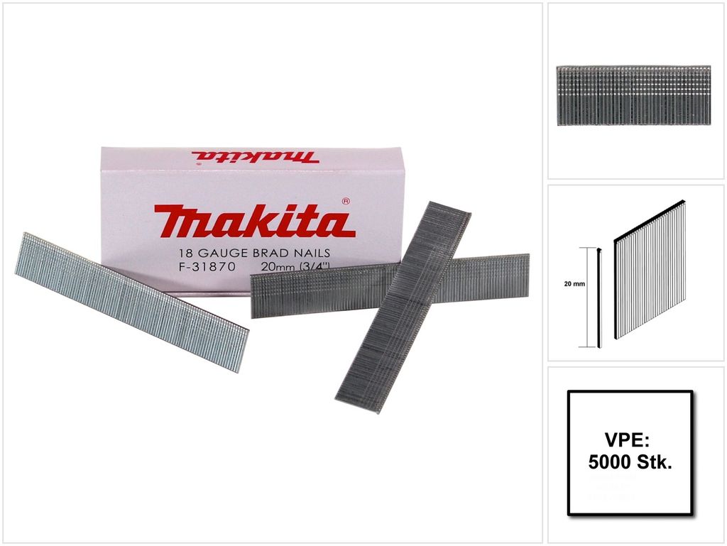 Makita Stauchkopfnagel 1,2x20mm F-31870 5000 pcs.