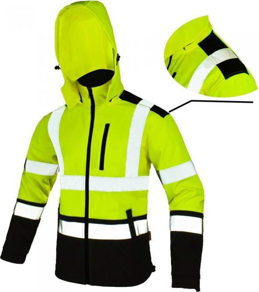 Softref Winter Warnschutz-Softshell-Arbeitsjacke Gelb M Produktbild 