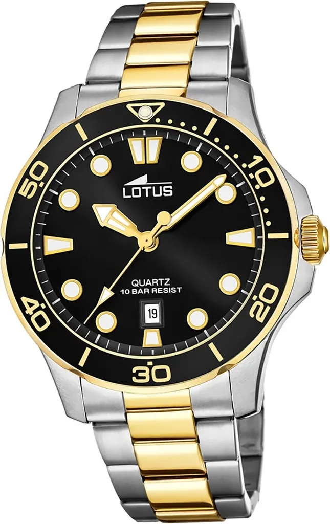 Lotus 18760/2 Orologio Uomo Acciaio 316L Quartz 10ATM Argento Oro