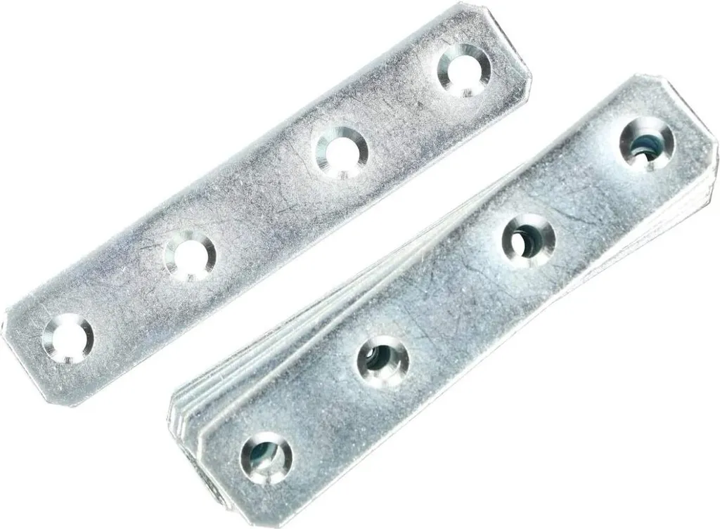 Set 50 Piastre Forate KOTARBAU 97x20mm Acciaio Zincato per Legno