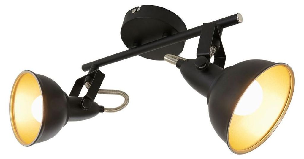 Lampada da soffitto faretto orientabile retrò 2xE14 40W Immagine del prodotto 