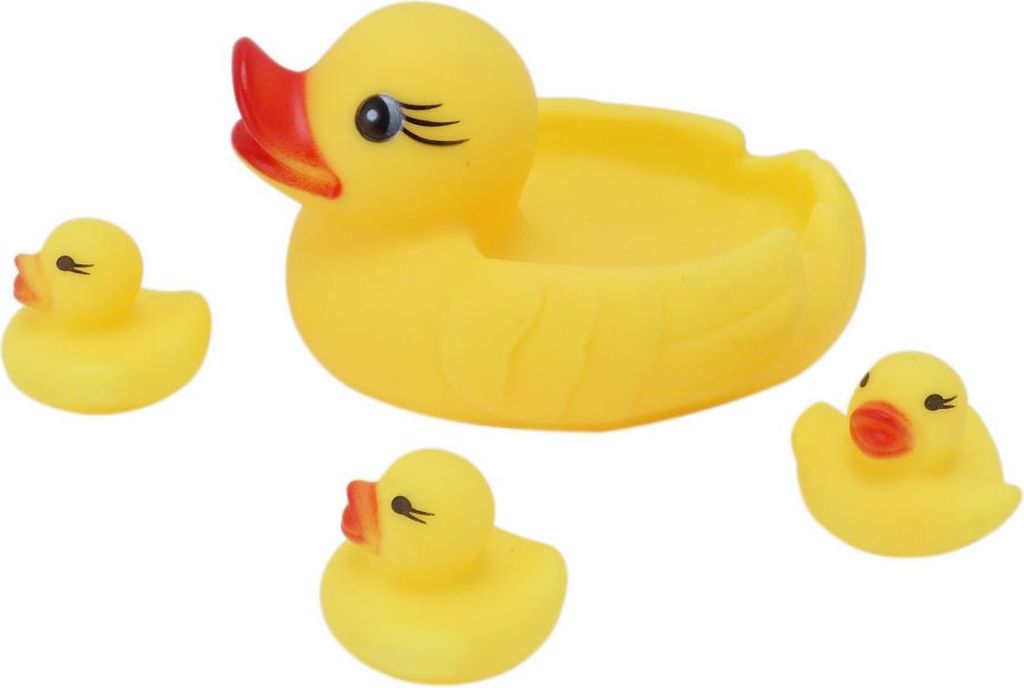 4er-Set Baby-Enten-Badespielzeug, niedliche Tierschwimmer, Duschspielzeug, Kindergeschenk, Dekoration