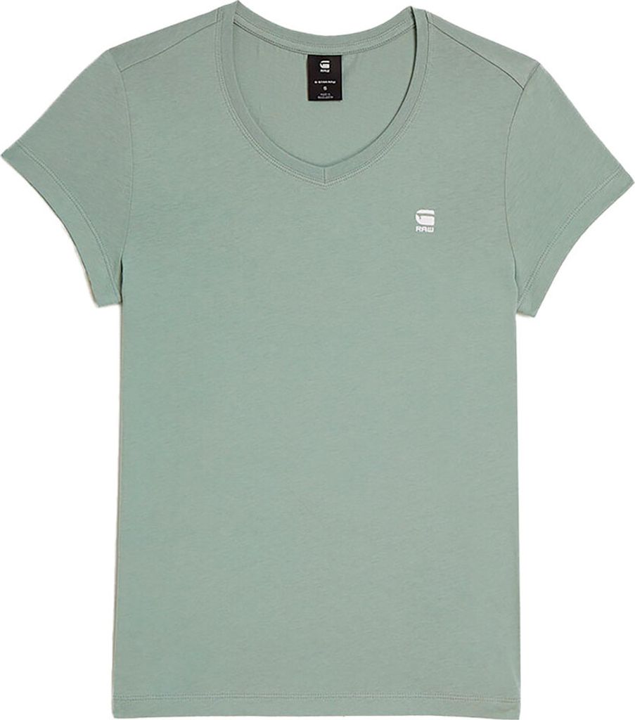 G-star Eyben Slim 2.0 Kurzarm-t-shirt Mit V-ausschnitt Grün S Frau Grün S