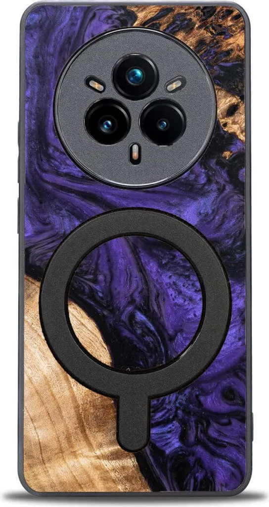 Bewood Unique Violet per Realme 14 Pro 5G: Cover Ecologica MagSafe