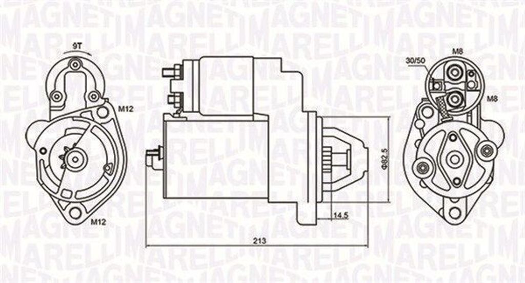 MAGNETI MARELLI 063720612010 Starter Anlasser 1,1kW für Produktbild 