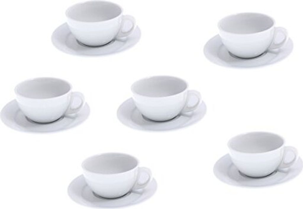Cappuccinotasse Italia + Untertasse 6er Pack