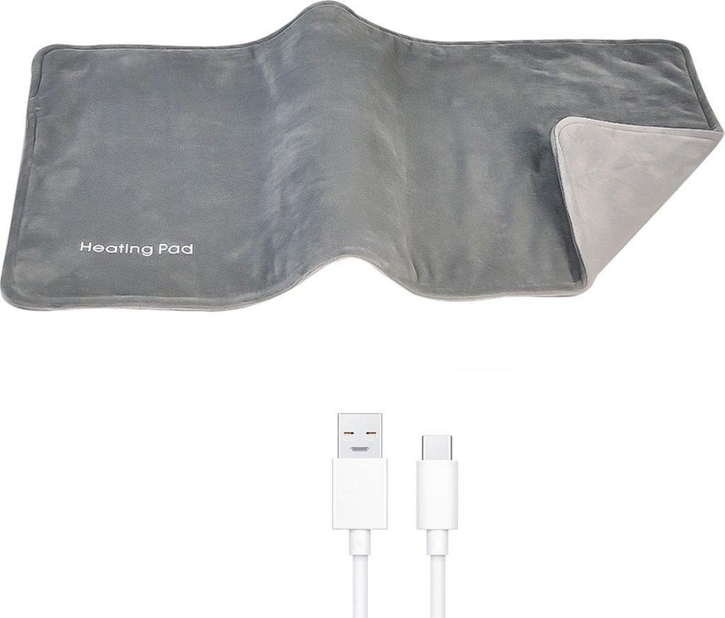 Heizdecke, USB-Heizung, automatische Abschaltung, sofortige Wärme zur Linderung von Rückenschmerzen und Krämpfen, großes Heizkissen für Nacken...