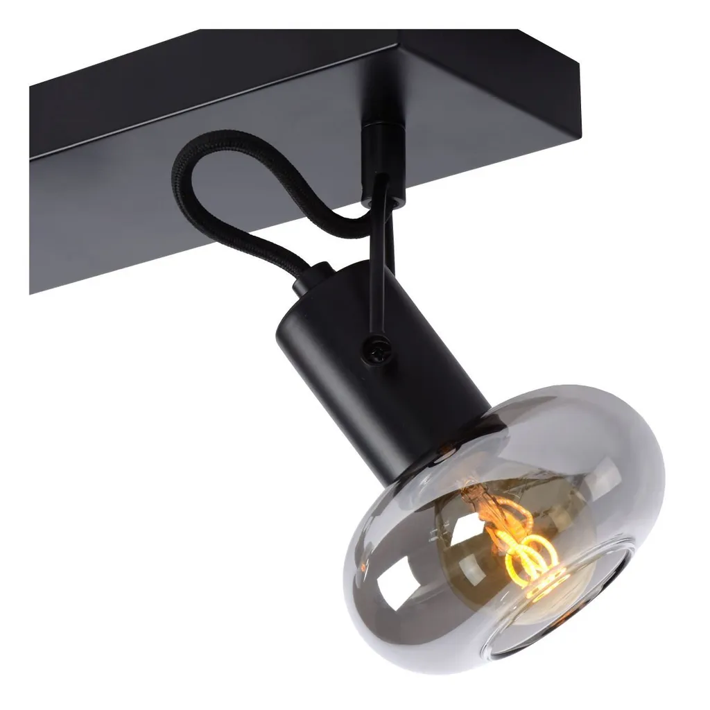 Luminaire Plafond MADEE Lucide Style Industriel 2 Lumières E14