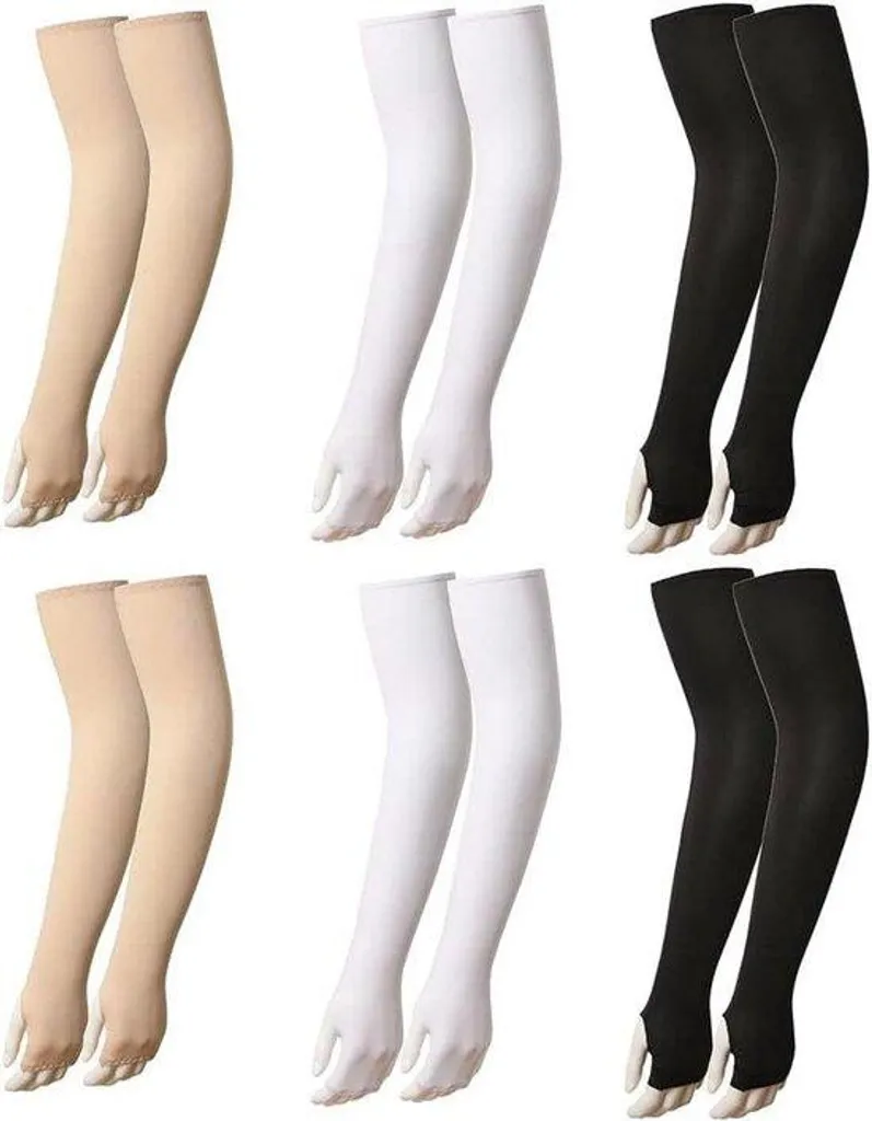 Manchons d'été anti-UV respirants en tissu frais - Pack de 12 unis