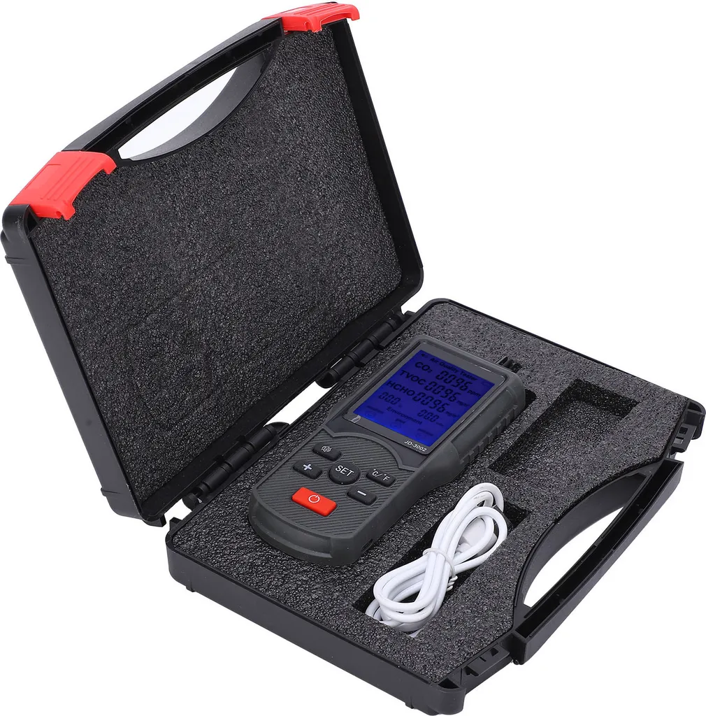 Testeur d'Air JD-3002 Capteur CO2 Haute Précision et Écran LCD Couleur