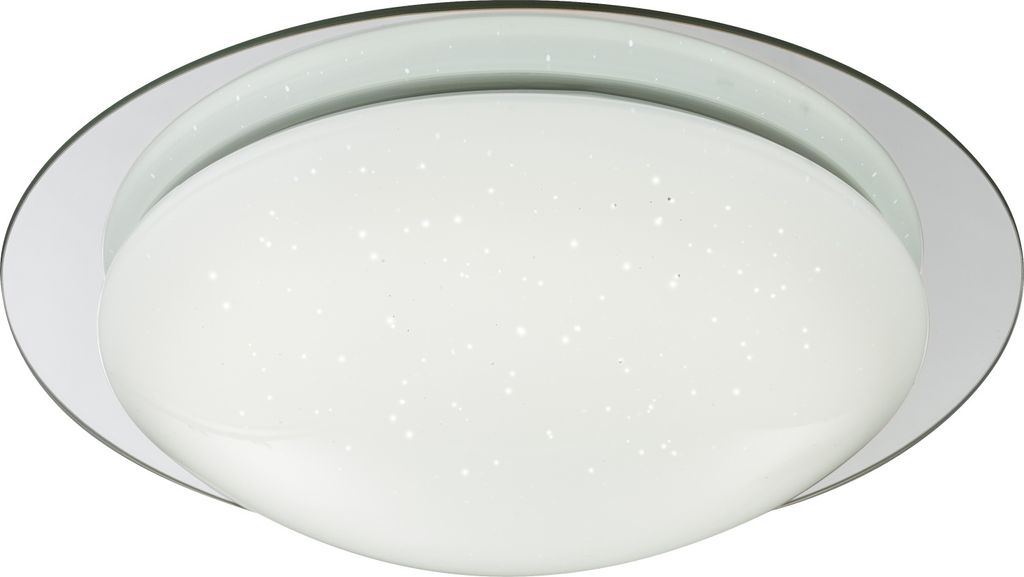 Globo LED plafondlamp Sparkle, rond, Ø38cm, IP44, wit, 18W, Productafbeelding 