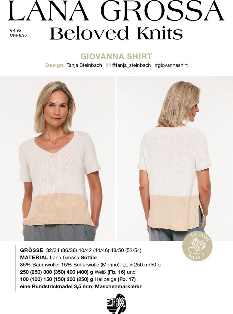 Lana Grossa GIOVANNA SHIRT Beloved Knits No. 3