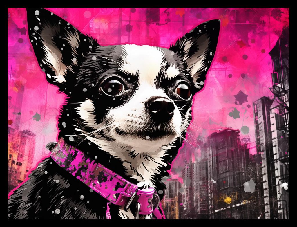 Plakat 40x30cm Kleiner Hund mit großer Seele