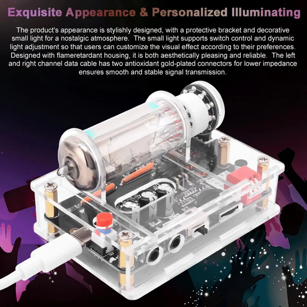 Indicateur VU tube 6E2 animez votre musique auto éclairage LED capteur