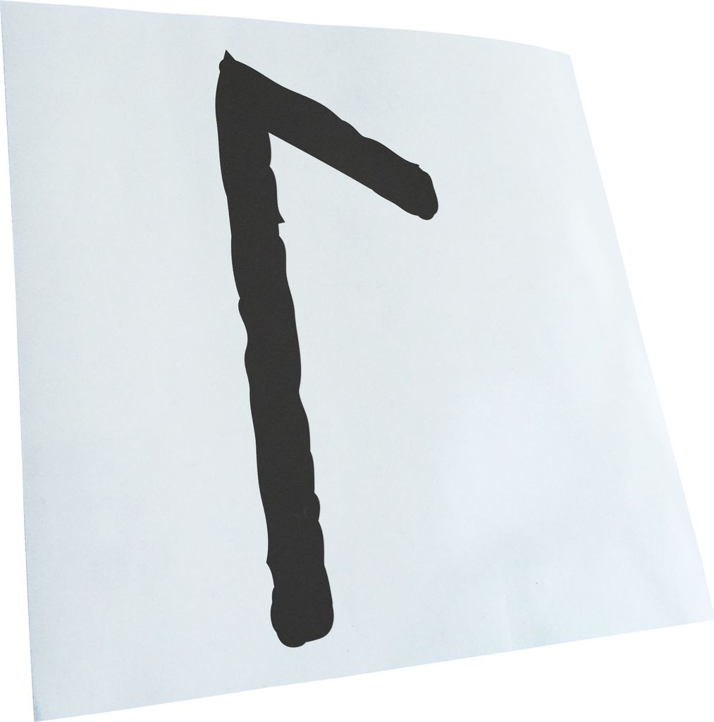 Kiwistar - Autoaufkleber - Futhark LAGUZ Rune - Neon Matt - Aufkleber für Auto Kfz Fahrrad, LKW, Truck Mofa