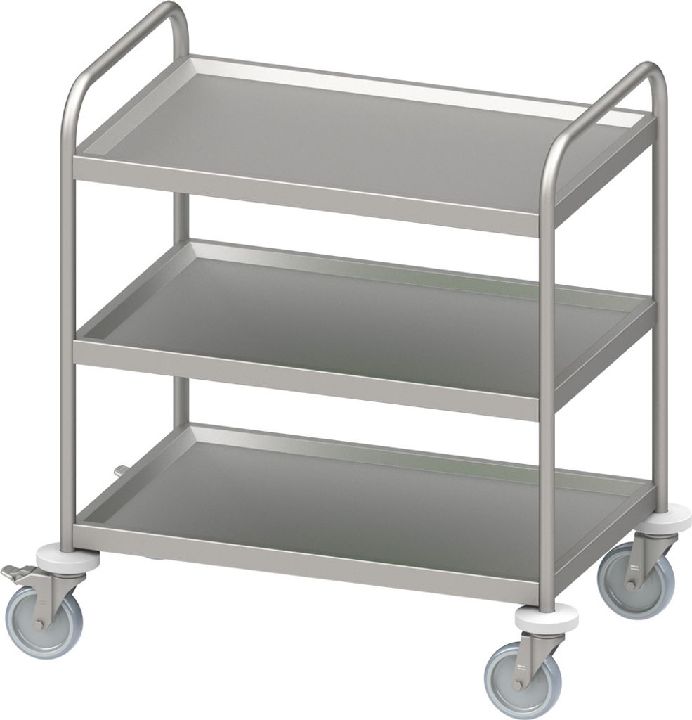 Servierwagen "PRO" mit drei Böden 1000x600x950 mm, verschweißt