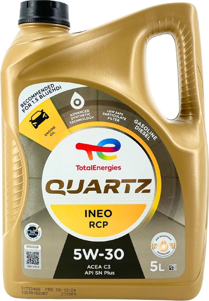 Total Quartz Ineo RCP 5W-30 5 Liter Produktbild 