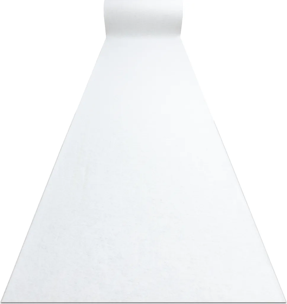 Tapis de course RUMBA 1950 blanc en caoutchouc 60x230 cm pour mariage
