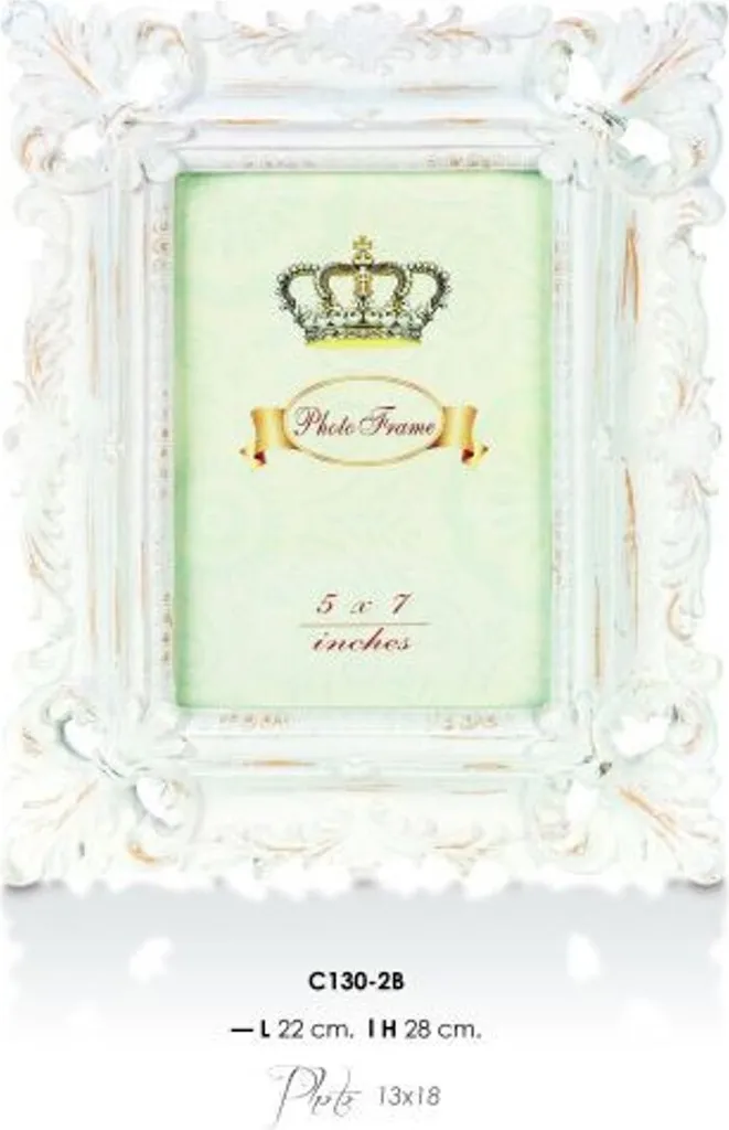 Casa Padrino Cornice barocca stile antico 28 x 22 cm - Cornice portafoto Stile antico Art Nouveau Mod AX23