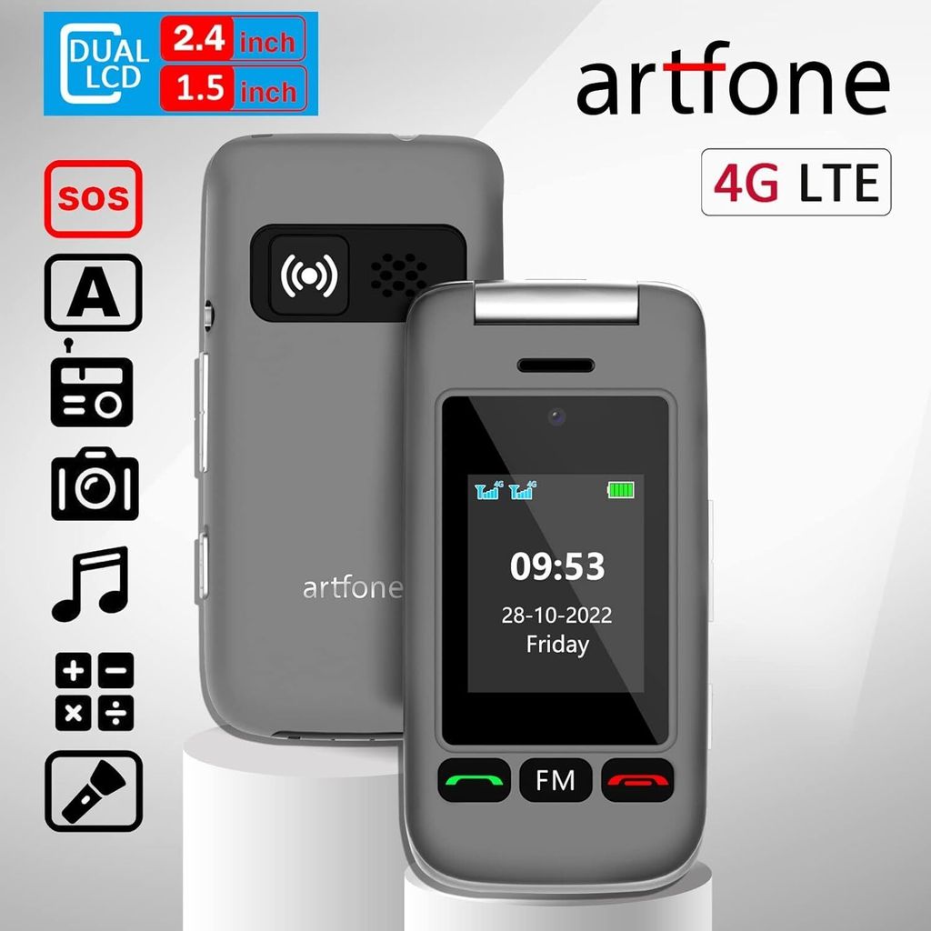 artfone G6 4G Seniorenhandy ohne Vertrag Klapphandy Produktbild 2