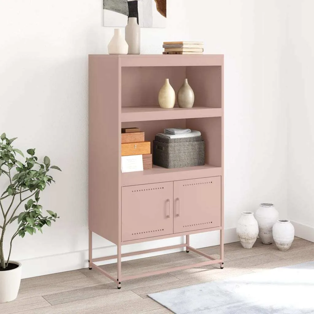 Sideboard Giallo Senape Acciaio 68,5x107 cm Maison Exclusive Chic - 3