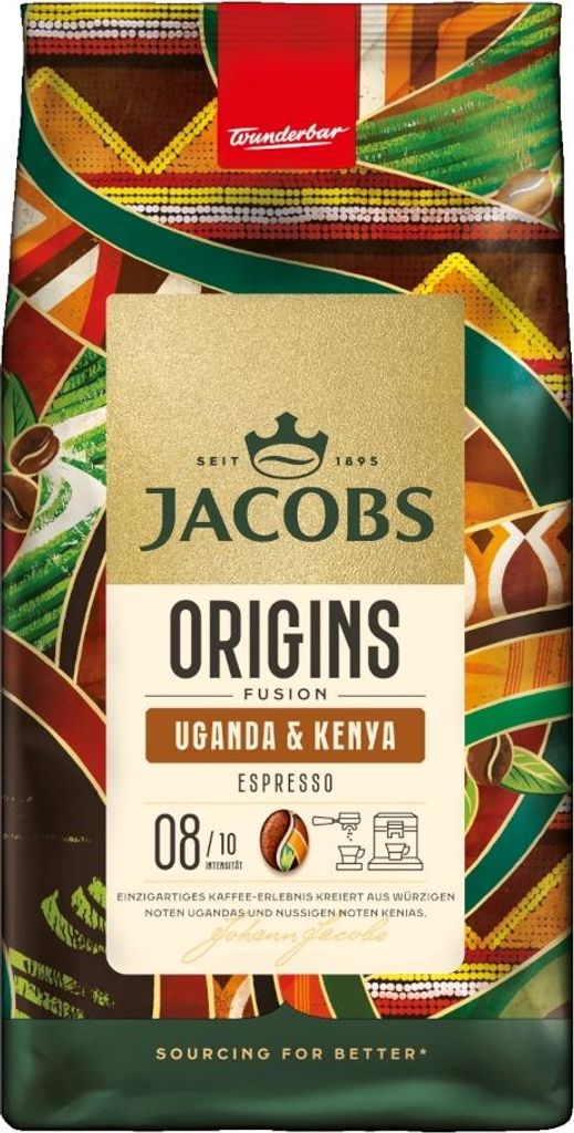 Jacobs Origins Uganda&Kenya Espresso ganze Bohnen 1Kg