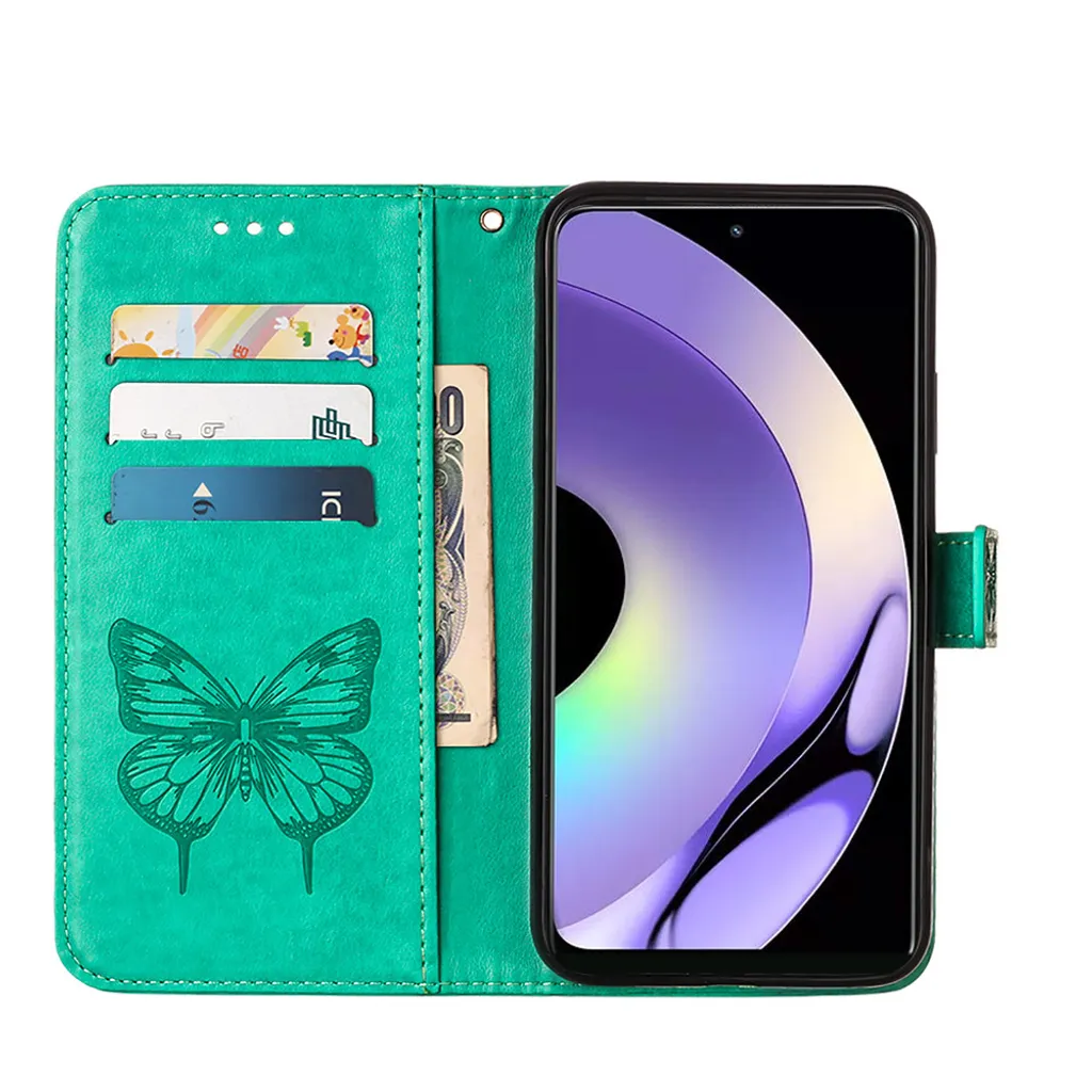 Topme Custodia Per Realme 10 4G Con Farfalla - Cover Morbida In Silicone TPU Trasparente - Protezione Antiurto - 3