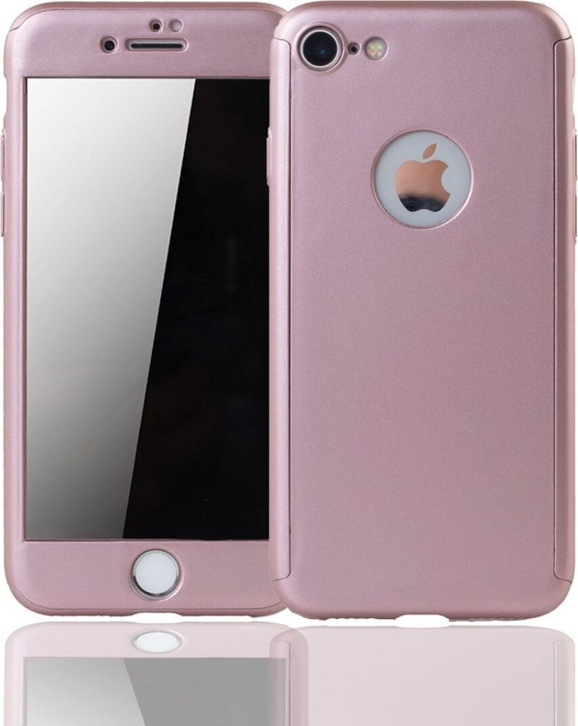 Handyhülle Schutzhülle für Apple iPhone 6 / 6s Plus Full Case Cover Displayschutz 360 Rosa