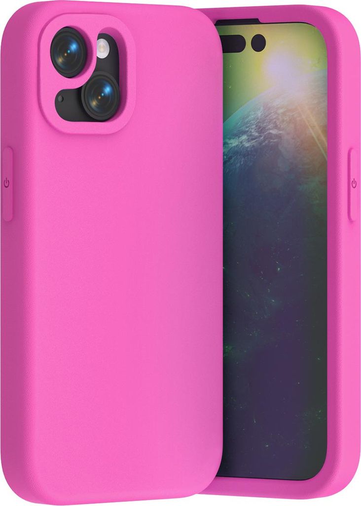 Weiche EVA Handyhülle für iPhone 14, Stoßfeste Schutzhülle, Leichte Anti-Fall Hülle Rosa