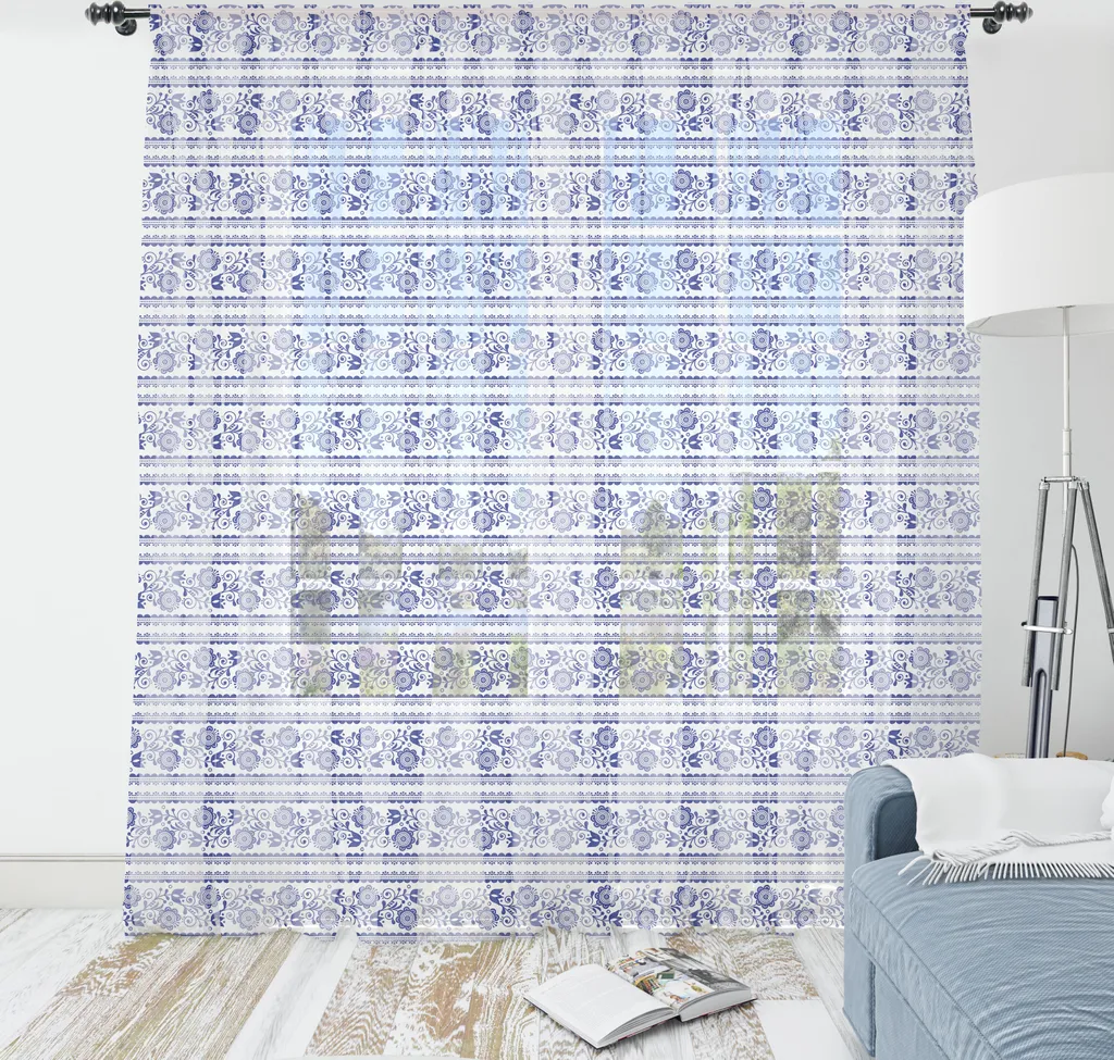 Tapisserie murale occultante motifs fleurs pour masquer les murs 240x274