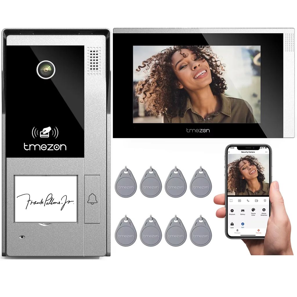 TMEZON WiFi Video-Türsprechanlage, 7" Touchscreen, 1080P Produktbild 