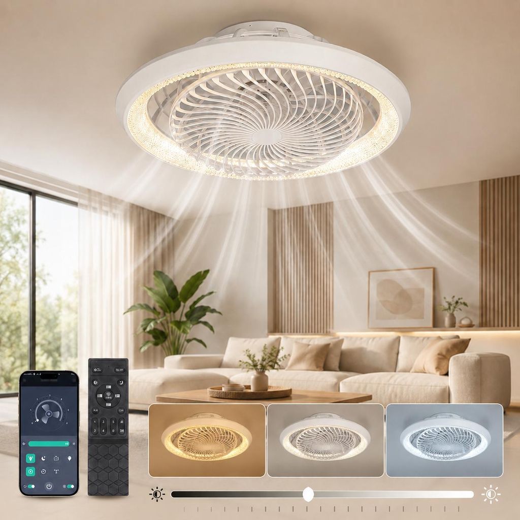 Deckenventilator mit Beleuchtung 20W 360° Drehung 3 Produktbild 