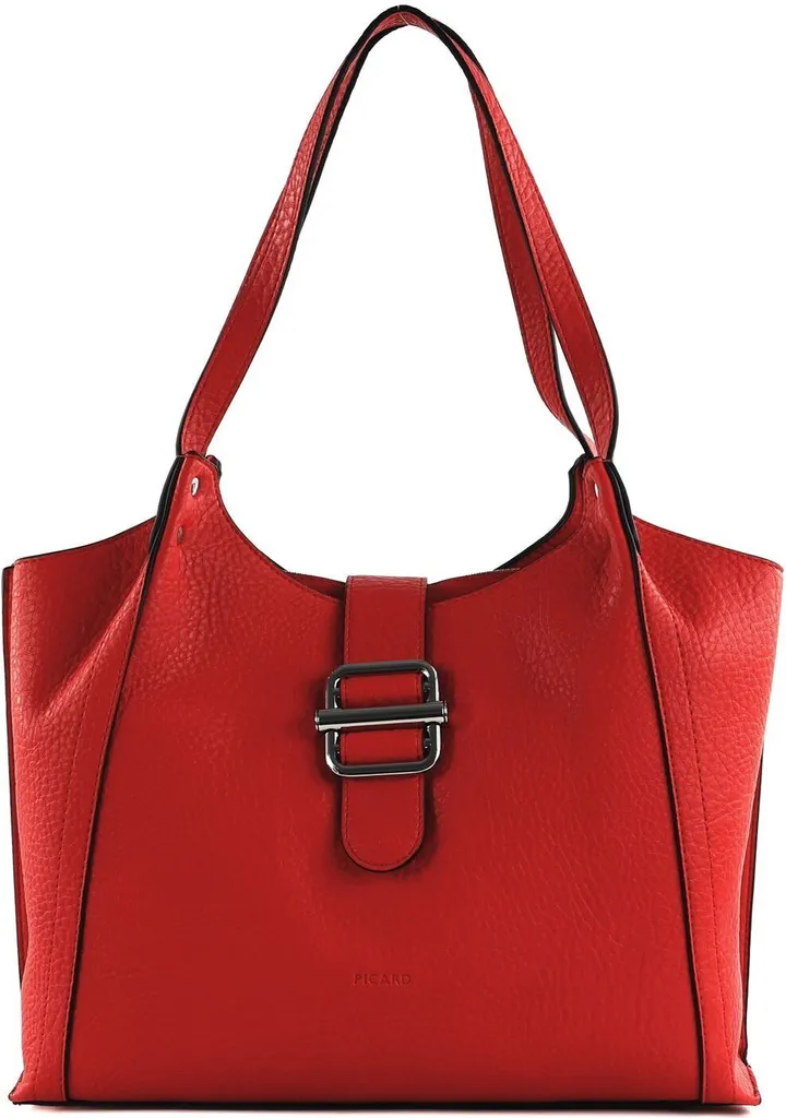 Sac Shopper Picard Glamping Rouge Lipstick Idéal pour Travail et Ville