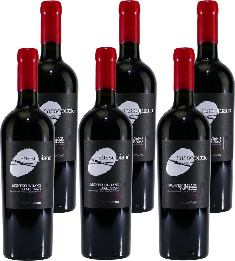 Sassopiano Montepulciano d'Abruzzo Riserva DOP (6 x 0,75L) Produktbild 