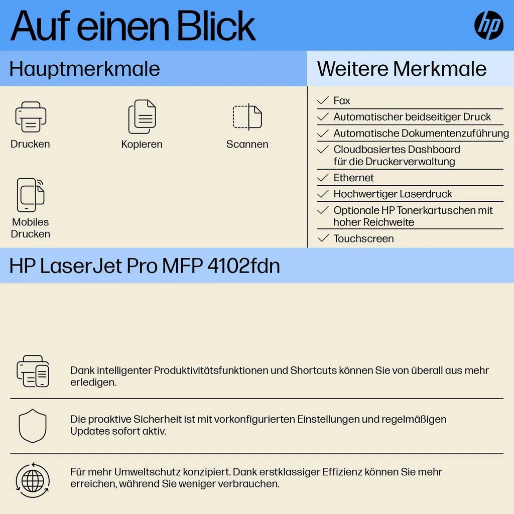 Imprimante Multifonction Laser HP LaserJet Pro 4102fdn Ethernet Rapide - 48