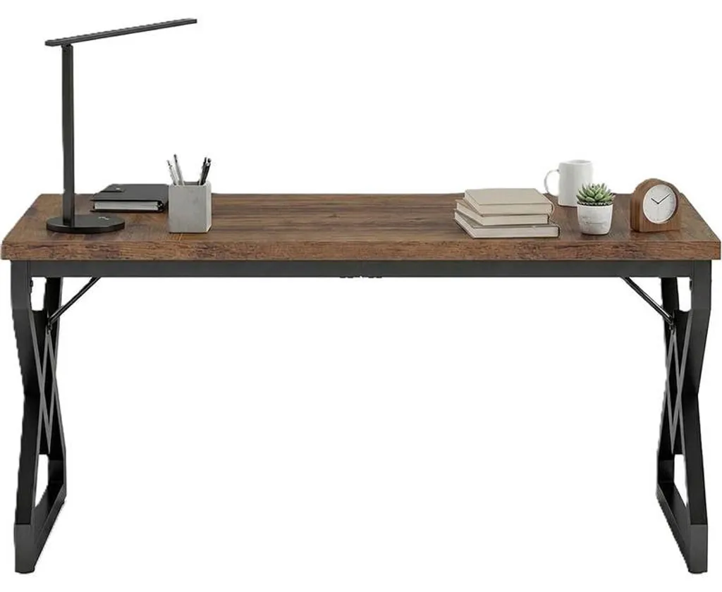 Bureau informatique pour télétravail 160cm large idéal double écran