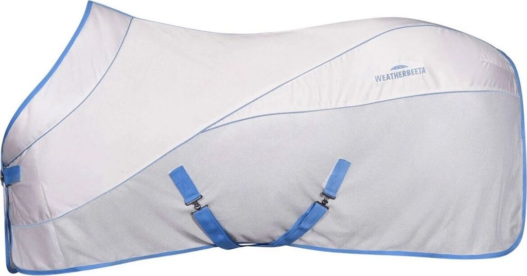 Weatherbeeta - "Air-Tec" Standard Pferde Cooler Weidedecke WB2190 (168cm) (Weiß/Blau)
