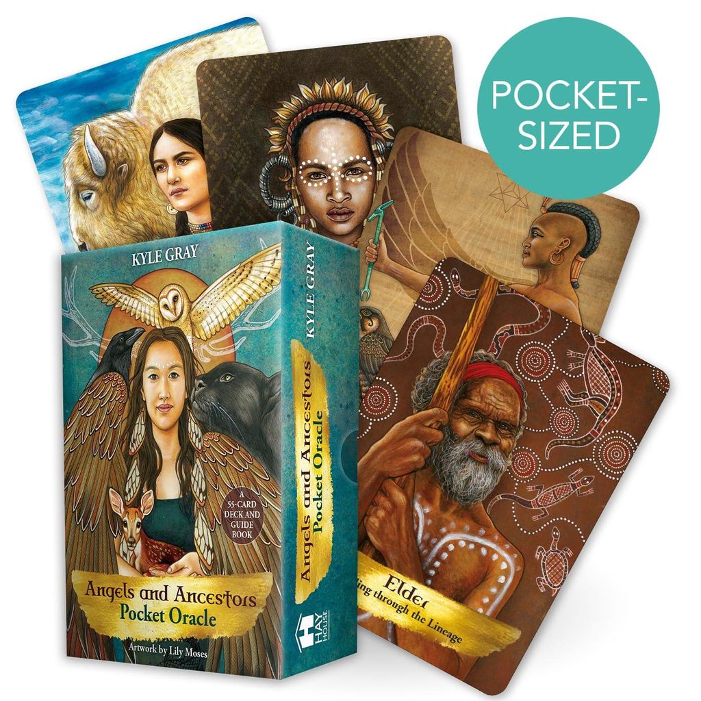 Angels and Ancestors Pocket Oracle Cards: A 55-card Deck Produktbild 