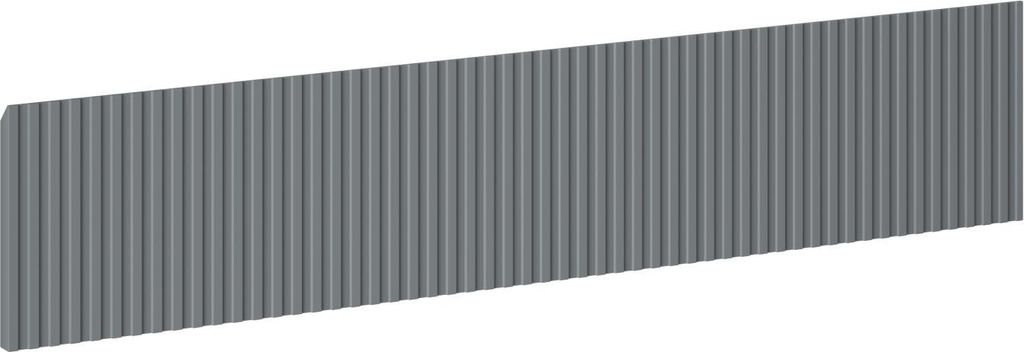 Mexen Rivel Front geriffelt für Waschtischunterschrank 80 x 20 cm, Graphit Matt - 91A20-0800-235-1-66