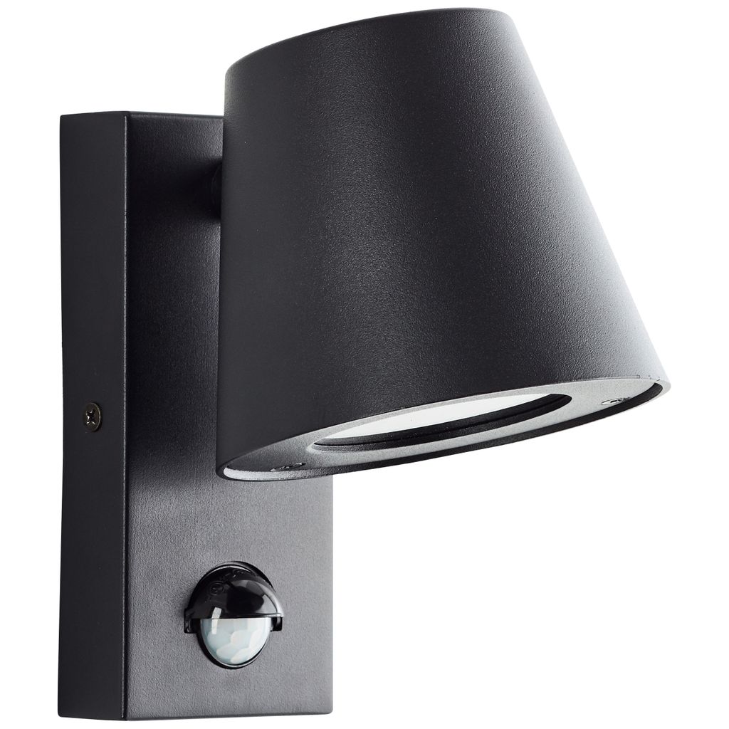 BRILLIANT: lampada da esterno nera con sensore di movimento Immagine del prodotto 
