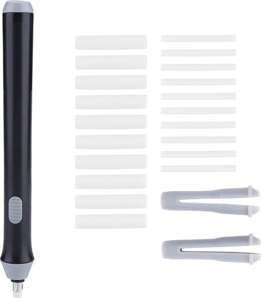 Electric Battery Operated Automatic Bleistift Eraser mit 22 Nachfüllungen (schwarz)