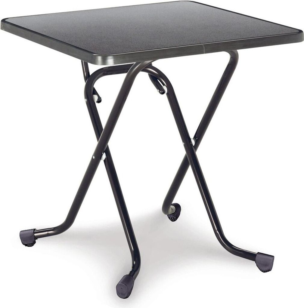Klapptisch Madrid Stahl Anthrazit 67 x 67 x 73 cm