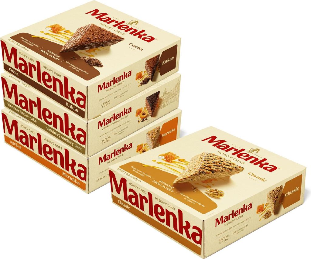 MARLENKA® Výhodné balenie 3+1 Medový tortový mix - Medová Obrázok produktu 