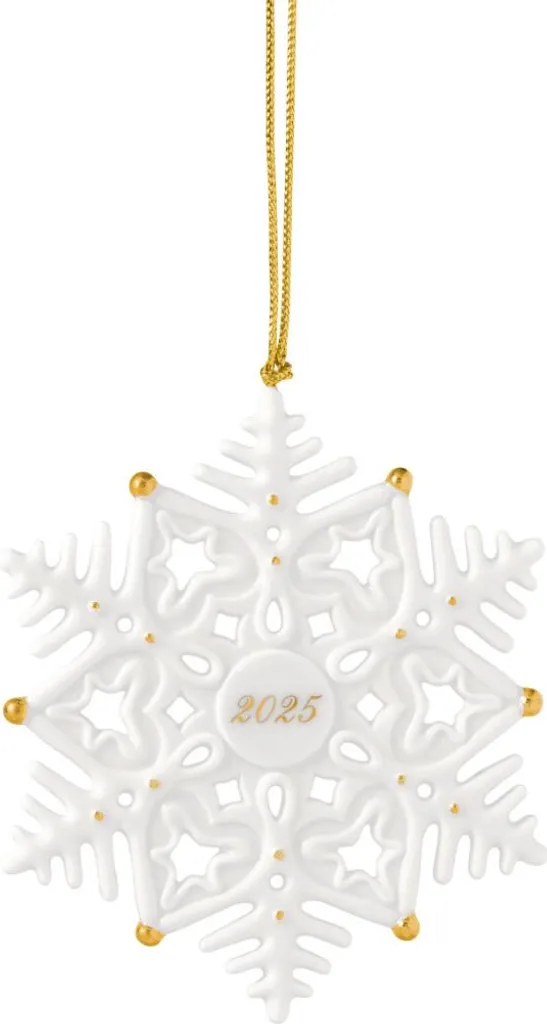 Ornement Noël Durable Flocon de Neige Villeroy & Boch en Porcelaine